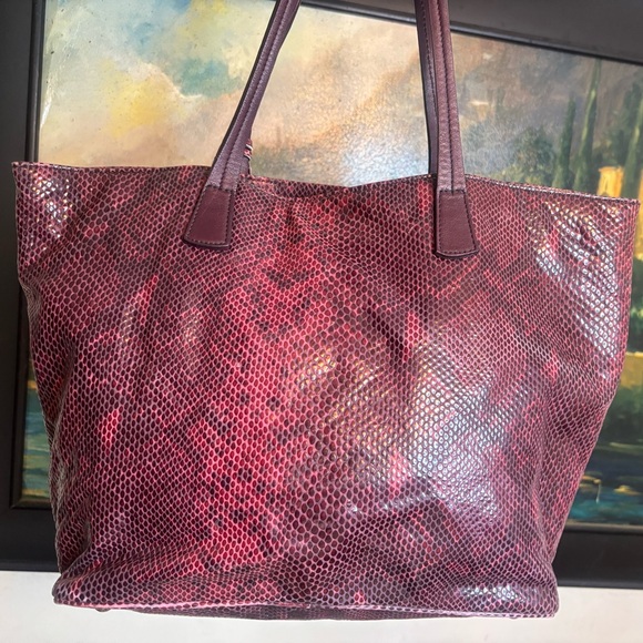 Furla Python Embossed Tote Bag - Picture 3 of 16